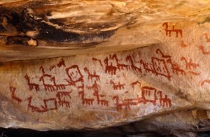 Pinturas rupestres de los bosquimanos, Cedarburg, Cabo Occidental de Unknown